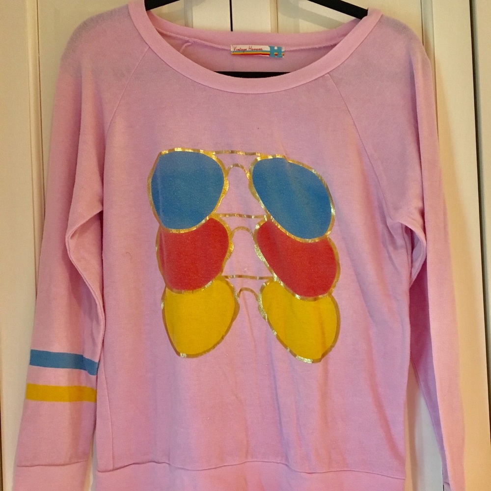 ⚡️Girl's Vintage Havana Pink Graphic Sweater